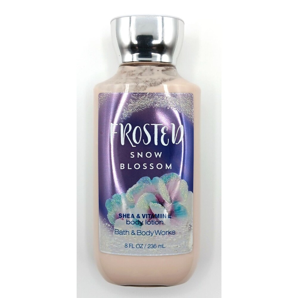 Bath & Body Works Frosted Snow Blossom Moisture Lotion Shea Butter & Vit E 8oz